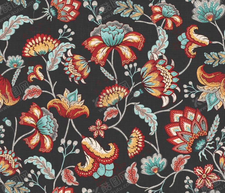 编号：55162610092100552107【酷图网】源文件下载-民族风腰果花