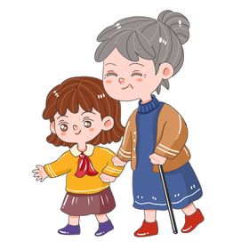 小孩过马路