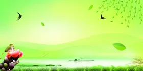 绿色背景