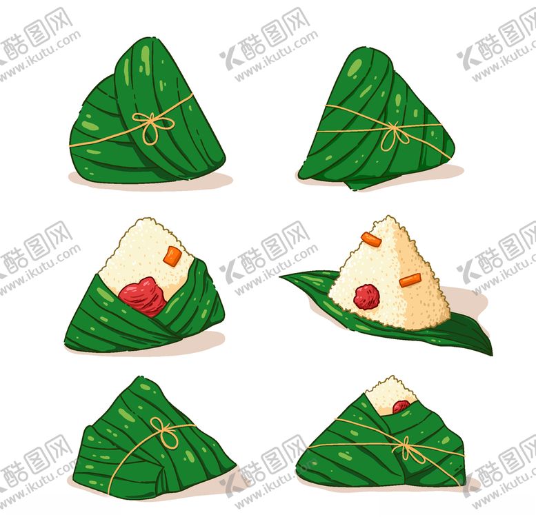 编号：13048810161436542395【酷图网】源文件下载-矢量端午粽子