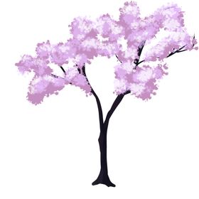 樱花装饰素材