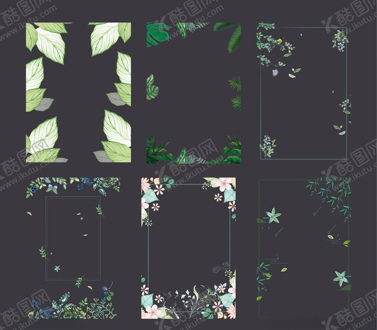 编号：81872005111003534978【酷图网】源文件下载-花草植物边框