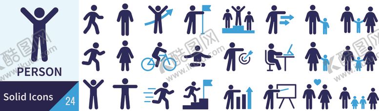 编号：60800812181856501608【酷图网】源文件下载-运动健身人物剪影