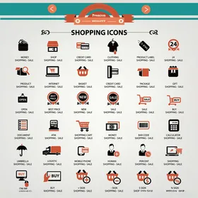购物相关图标集合