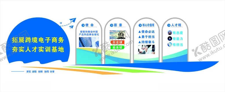 编号：53917902242201389116【酷图网】源文件下载-电子商务企业文化墙装饰