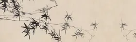 中国风背景画潮山水山水画素材书法