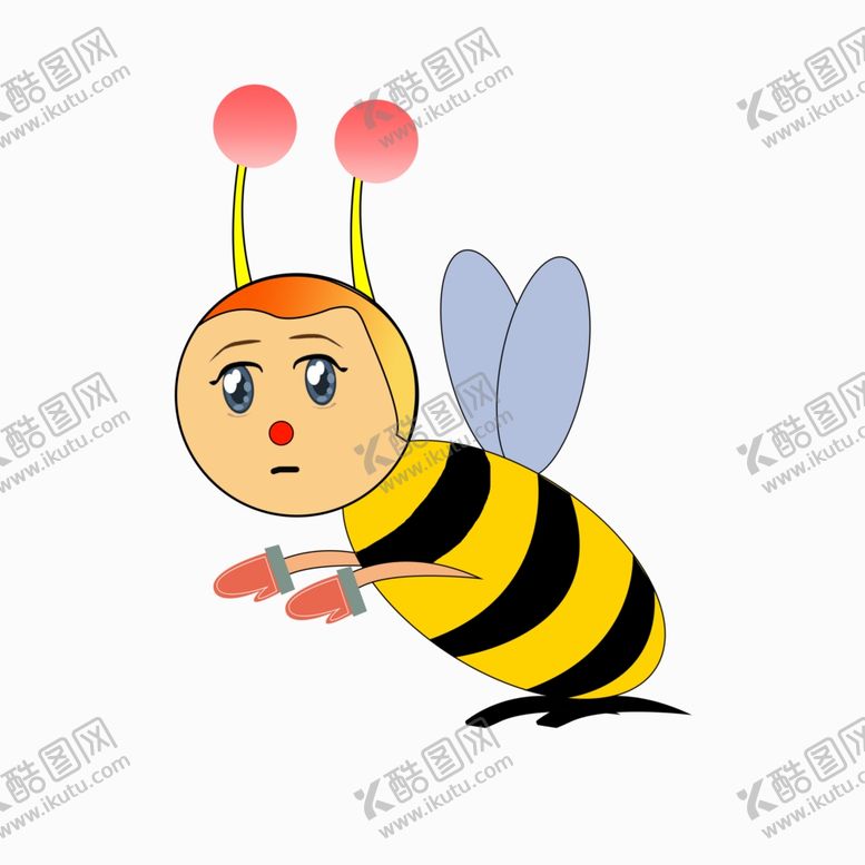 编号：70409107031913365215【酷图网】源文件下载-可爱卡通蜜蜂矢量插画