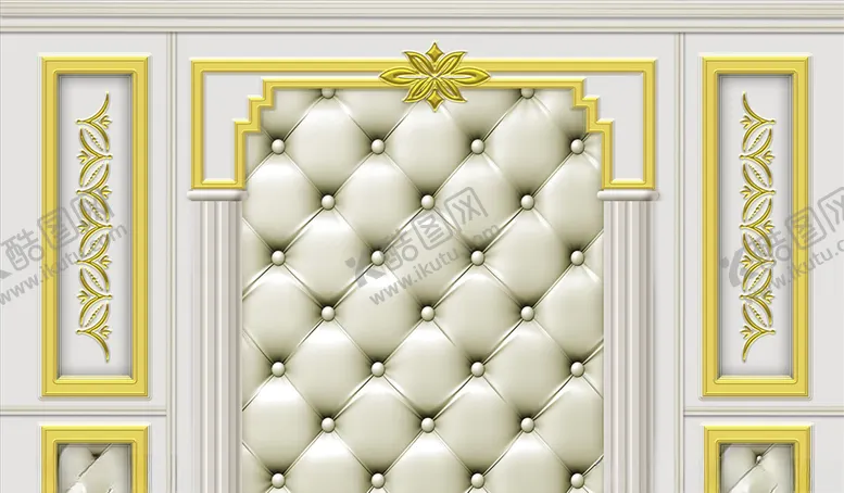 编号：70397005041630106556【酷图网】源文件下载-护墙板造型框框背景墙