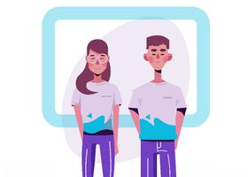 卡通人物矢量图