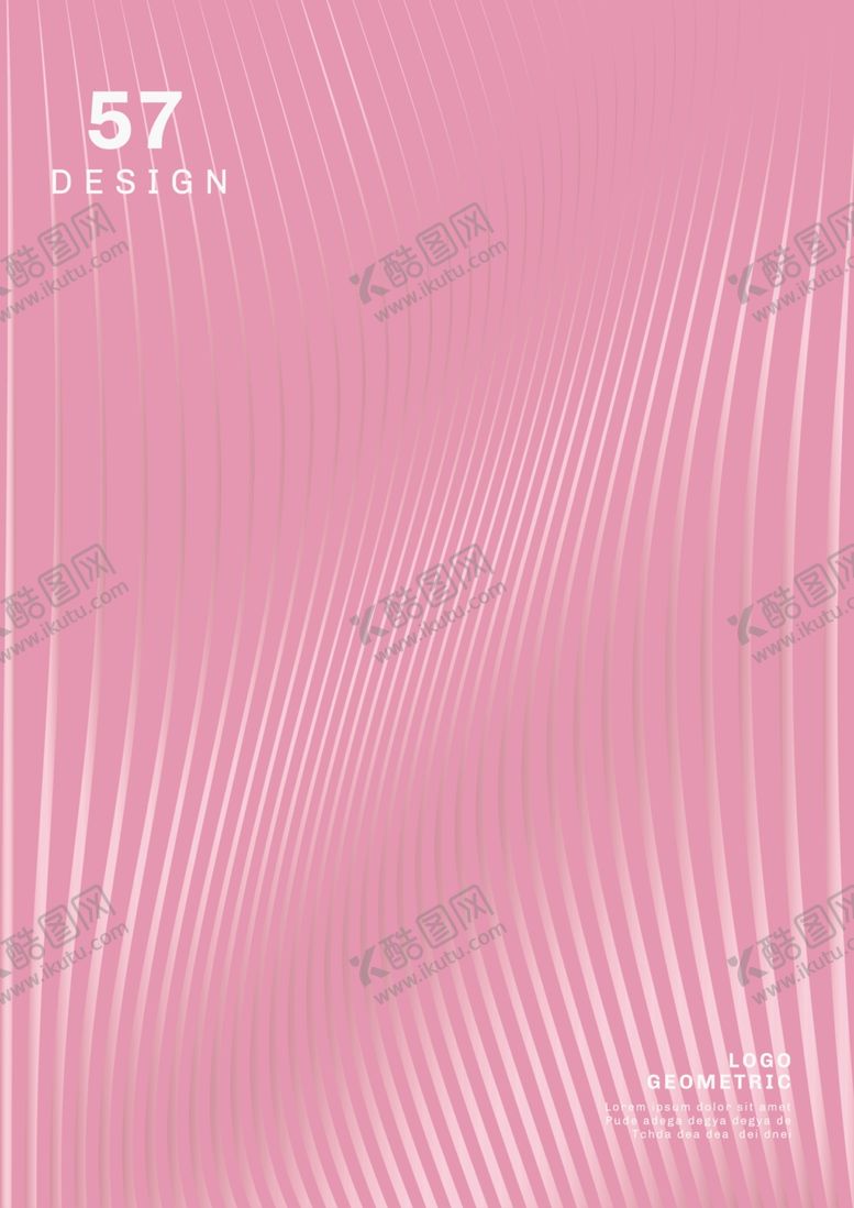 编号：94667105152020409453【酷图网】源文件下载-简约条纹粉色商务海报背景