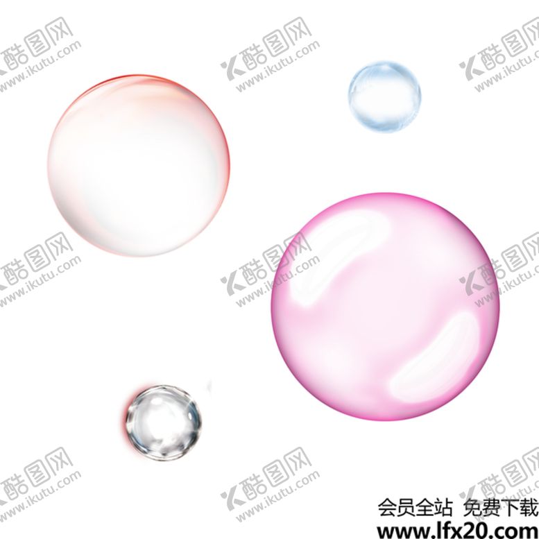 编号：46582310252110539275【酷图网】源文件下载-彩色透明肥皂泡气泡水泡泡泡元素