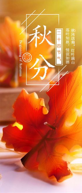 秋分手机海报