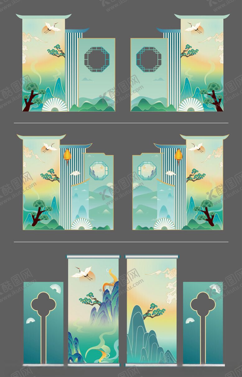 编号：93110409191336093485【酷图网】源文件下载-中式古风美陈