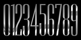 金属质感立体数字雕刻镭射钟表数