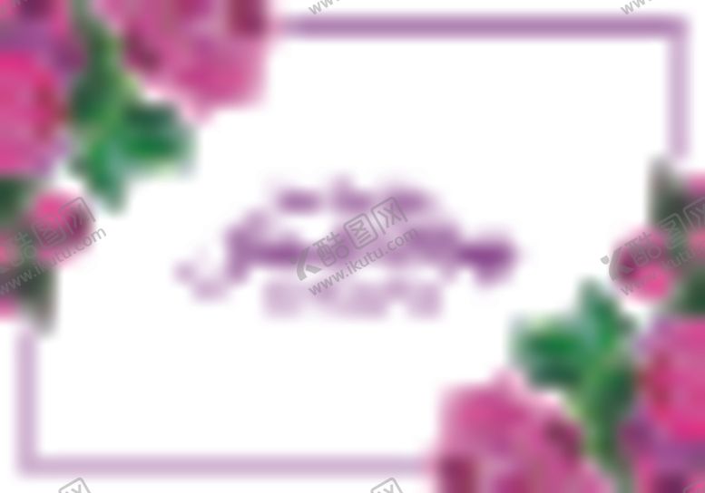 编号：50362609231426029769【酷图网】源文件下载-水彩花卉边框