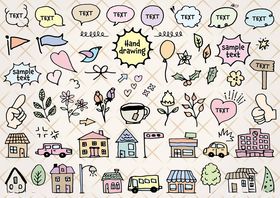 手绘可爱图标集合