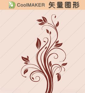 花草剪纸花草壁纸简洁手绘