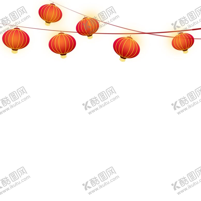 编号：56619109200925432018【酷图网】源文件下载-一串灯笼