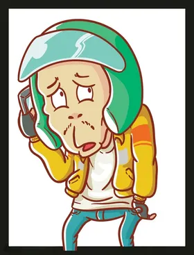 手绘男人男孩动画卡通动画卡通
