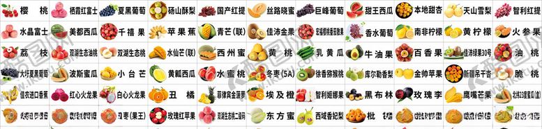 编号：86909409270611433561【酷图网】源文件下载-水果品名