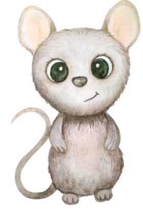 小老鼠涂鸦创意背景