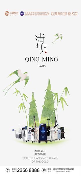 医美清明节海报