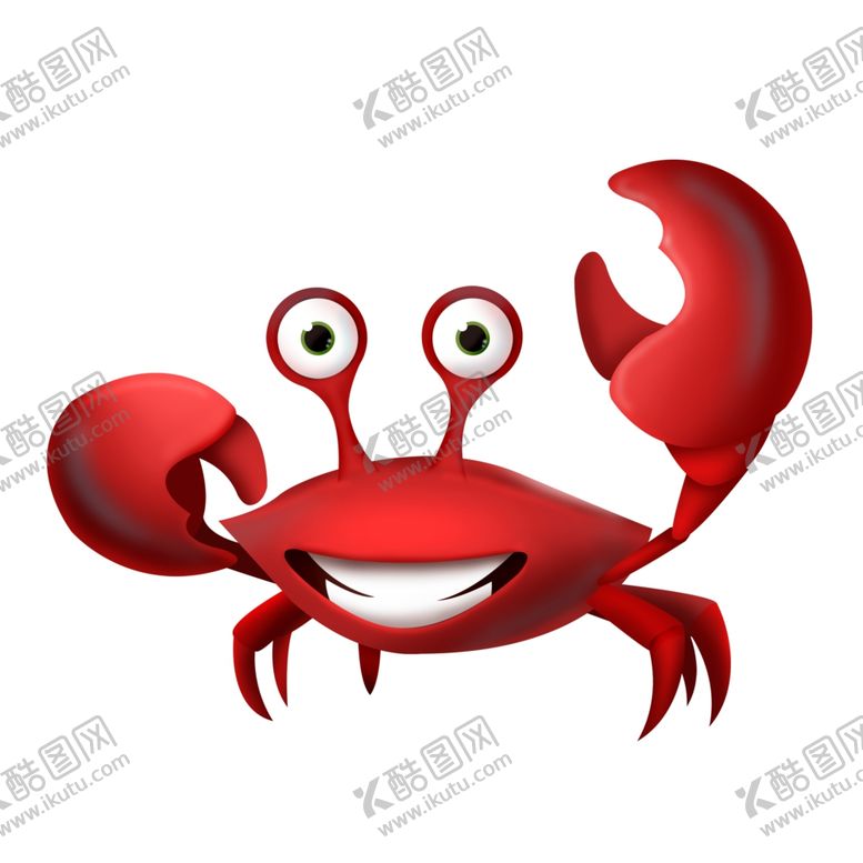 编号：41441102212227516979【酷图网】源文件下载-卡通螃蟹插画