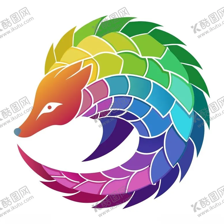 编号：10883302251619522957【酷图网】源文件下载-极简主义风格的穿山甲头像