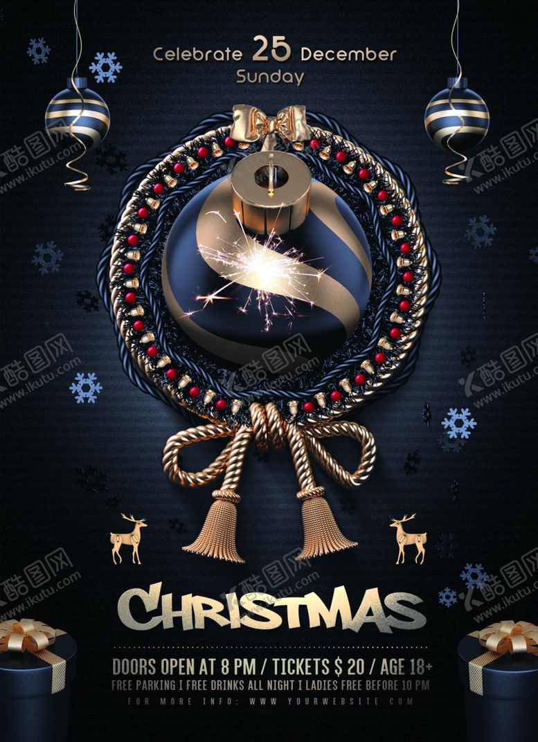 编号：45808409132027398285【酷图网】源文件下载-圣诞节海报