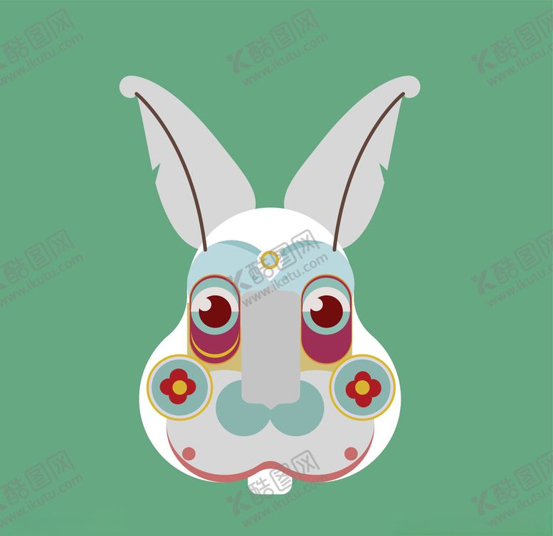 编号：30665609211814495941【酷图网】源文件下载-生肖兔子插画