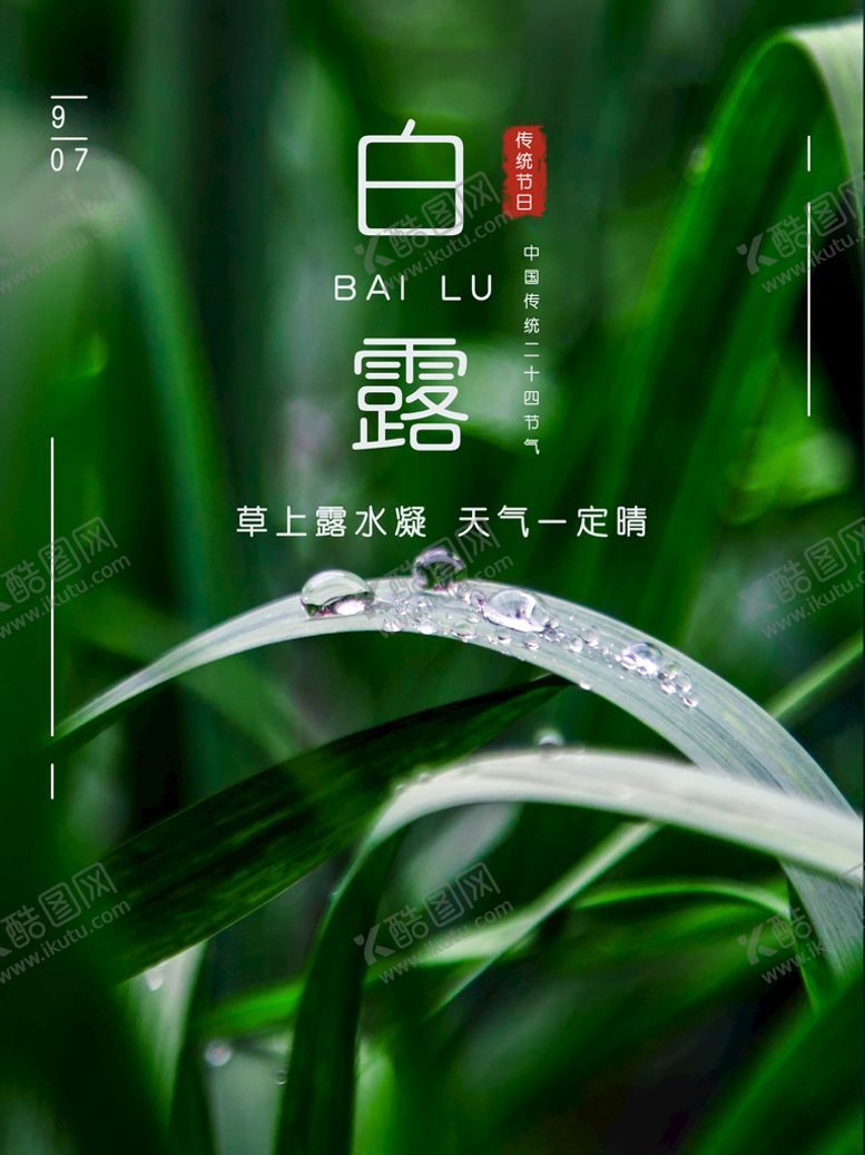 编号：91473509221632436742【酷图网】源文件下载-白露海报