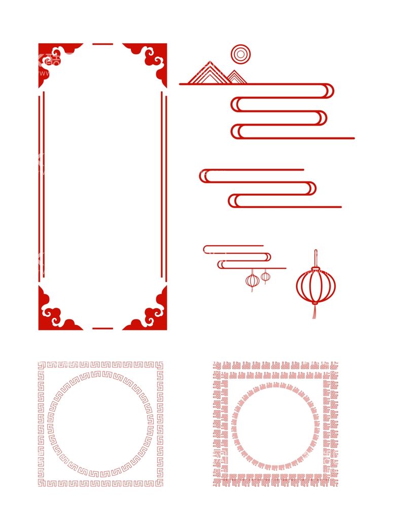 编号：20205811300940222020【酷图网】源文件下载-古风边框新中式国风边框