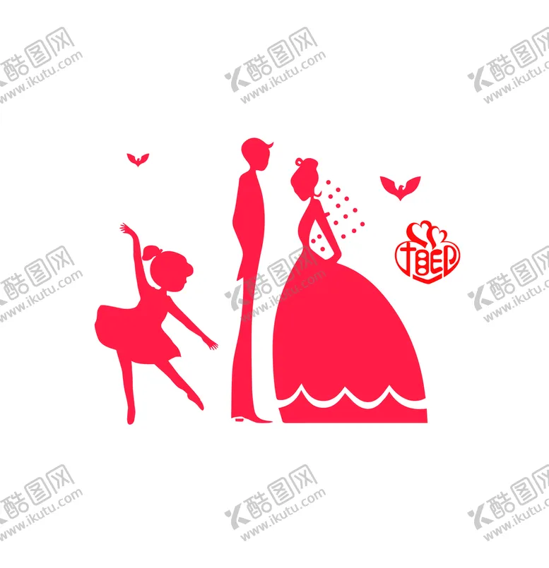 编号：39717801252232559038【酷图网】源文件下载-唯美新婚心心相印爱情图案