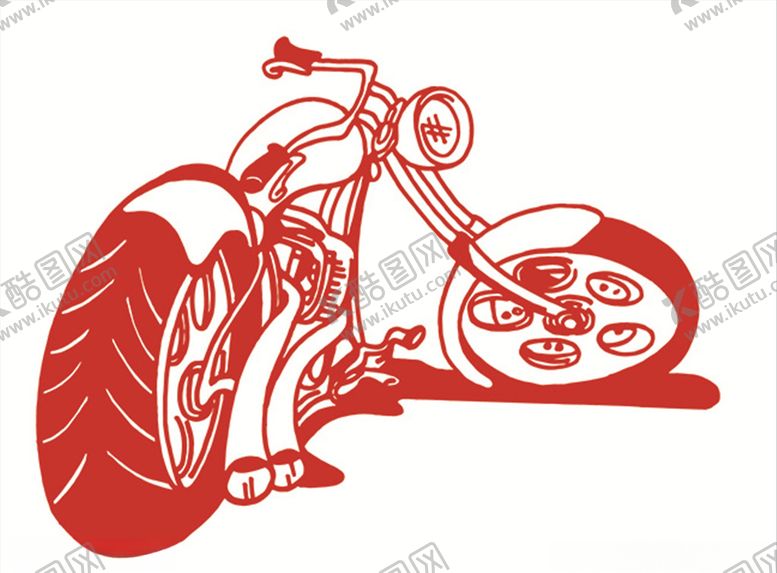 编号：52331610132241116180【酷图网】源文件下载-跑车赛车摩托车哈雷印花底纹太子