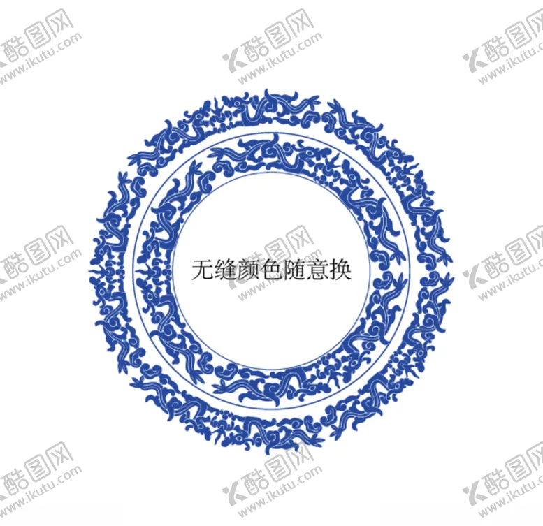 编号：56862106280545529179【酷图网】源文件下载-中国传统龙纹无缝花边边框