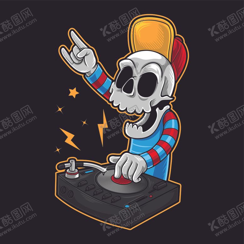 编号：92372510120240436340【酷图网】源文件下载-骷髅创意头像