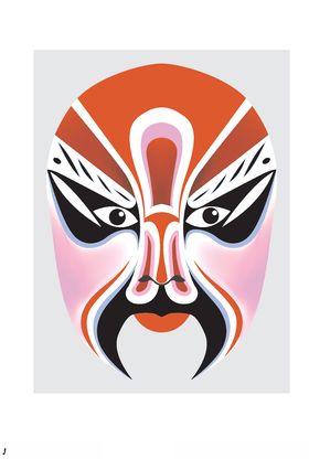 中国风传统京剧脸谱