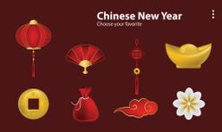 新年标签 