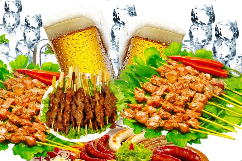 编号：33900609131157433525【酷图网】源文件下载-啤酒烤肉