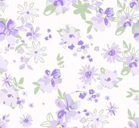小碎花数码印