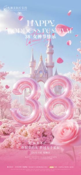 医美38女神节推广海报
