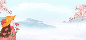 女神节背景38王促销人
