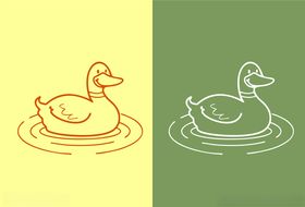小黄鸭矢量图