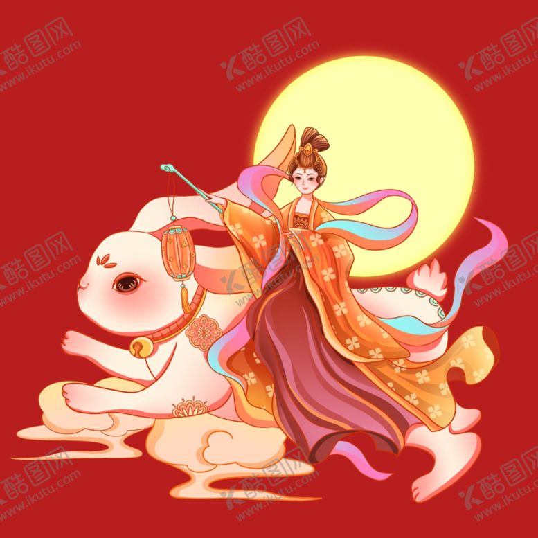 编号：40305102190737143760【酷图网】源文件下载-中秋节嫦娥