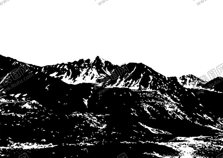 编号：38312902211935258293【酷图网】源文件下载-雪山矢量图
