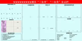 社区三公开三公告公示栏