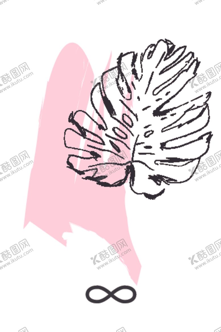 编号：20193407080150039424【酷图网】源文件下载-植物抽象装饰画图案