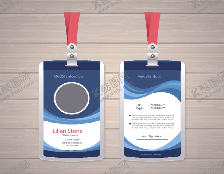 编号：98900010040730282858【酷图网】源文件下载-工作证工牌吊牌图片