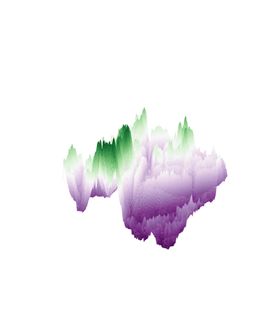 抽象山峰水墨梦幻泼墨