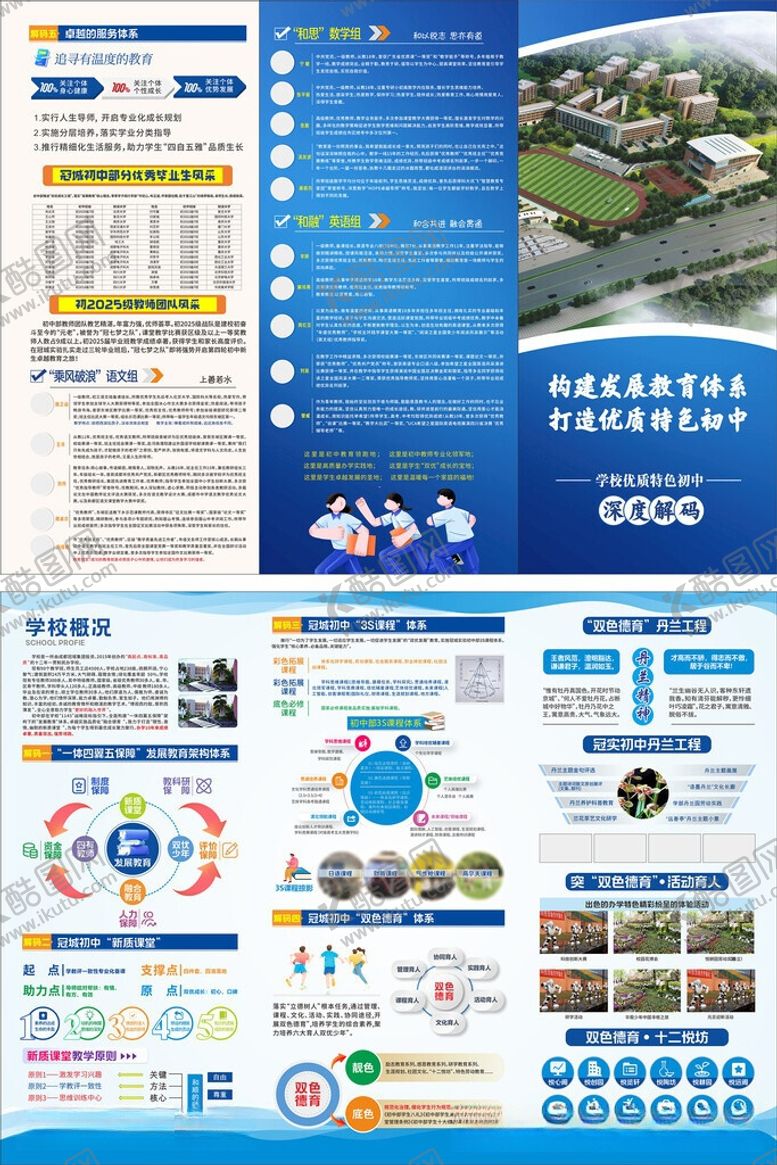 编号：60794805281012394596【酷图网】源文件下载-初中三折页